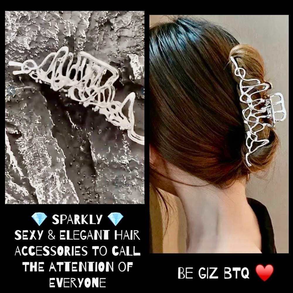 Super Elegant Silver Hairpin to Enhance your Casual or Night Our Hair look
